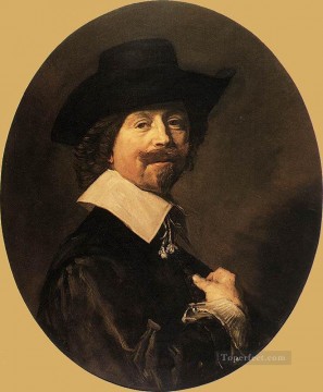  hombre Pintura - Retrato de un hombre 1644 Edad de oro holandesa Frans Hals